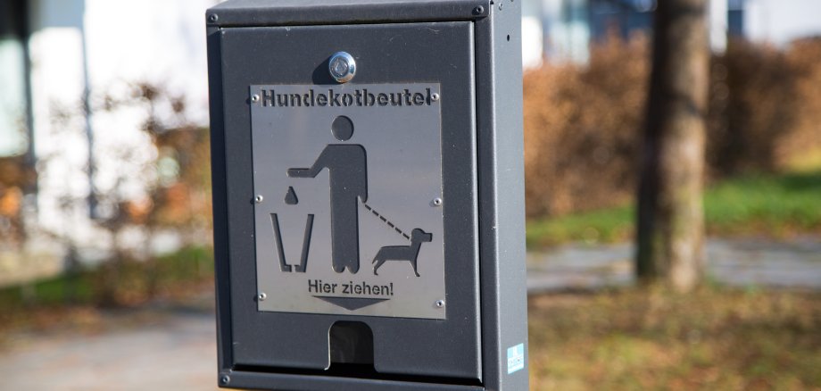 Hundekotbeutel in Wohnanlage